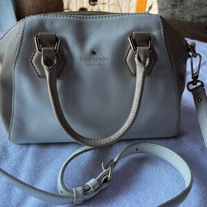 New cream & tan leather kate spade